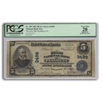 1902 Plain Back $5.00 Pasadena, CA VF-20 PCGS (Fr#599) CH#3499 Ap
