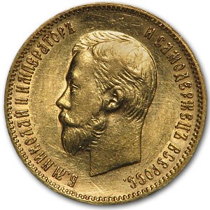 1902 Russia Gold 10 Roubles XF 1902 Russia Gold 10 Roubles XF