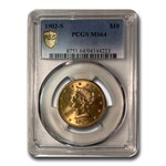 1902-S $10 Liberty Gold Eagle MS-64 PCGS