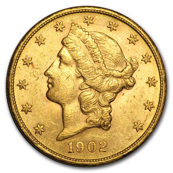 1902-S $20 Liberty Gold Double Eagle AU 1902-S $20 Liberty Gold Double Eagle AU