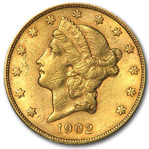 1902-S $20 Liberty Gold Double Eagle XF 1902-S $20 Liberty Gold Double Eagle XF