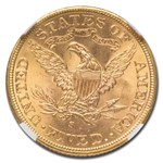 1902-S $5 Liberty Gold Half Eagle MS-66 NGC