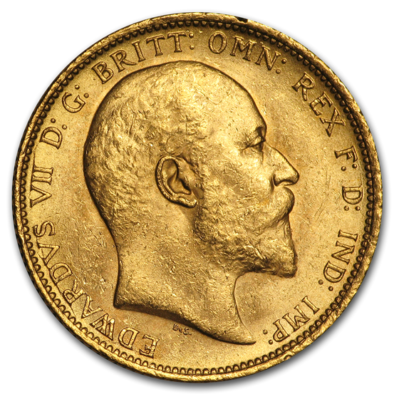 1902-S Australia Gold Sovereign Edward VII BU 1902-S Australia Gold Sovereign Edward VII BU