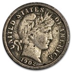 1902-S Barber Dime VF