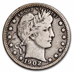 1902-S Barber Quarter Fine