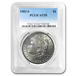 1902-S Morgan Dollar AU-55 PCGS