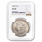 1902-S Morgan Dollar AU-58 NGC