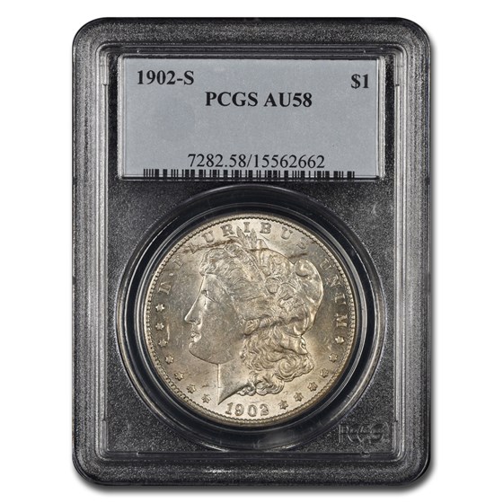 1902-S Morgan Dollar AU-58 PCGS 1902-S Morgan Dollar AU-58 PCGS