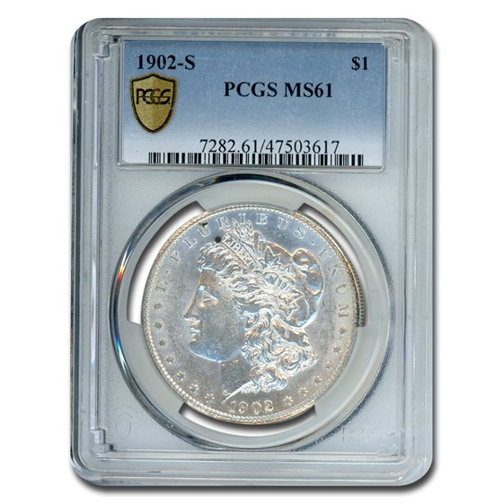 1902-S Morgan Dollar MS-61 PCGS 1902-S Morgan Dollar MS-61 PCGS