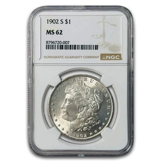 1902-S Morgan Dollar MS-62 NGC