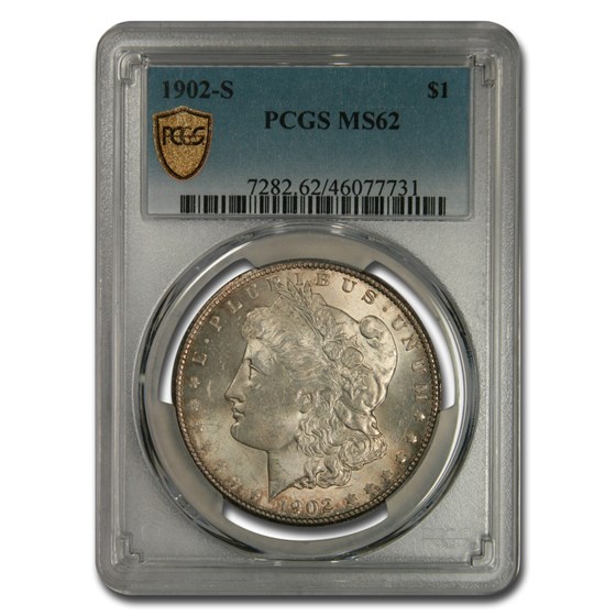 1902-S Morgan Dollar MS-62 PCGS 1902-S Morgan Dollar MS-62 PCGS