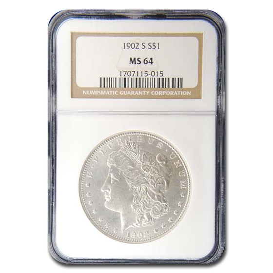 1902-S Morgan Dollar MS-64 NGC (USE 13212) 1902-S Morgan Dollar MS-64 NGC (USE 13212)