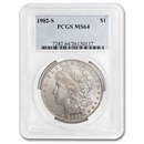 1902-S Morgan Dollar MS-64 PCGS