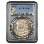 1902-S Morgan Dollar MS-65 PCGS (Rim Toning)