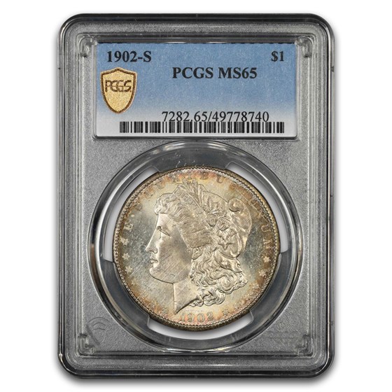 1902-S Morgan Dollar MS-65 PCGS (Rim Toning)