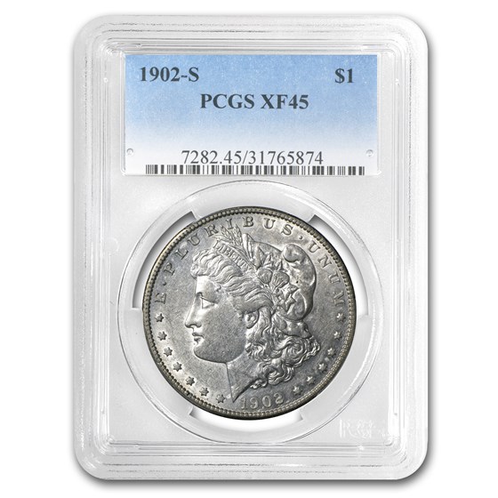 1902-S Morgan Dollar XF-45 PCGS 1902-S Morgan Dollar XF-45 PCGS