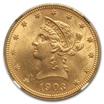 1903 $10 Liberty Gold Eagle MS-63 NGC