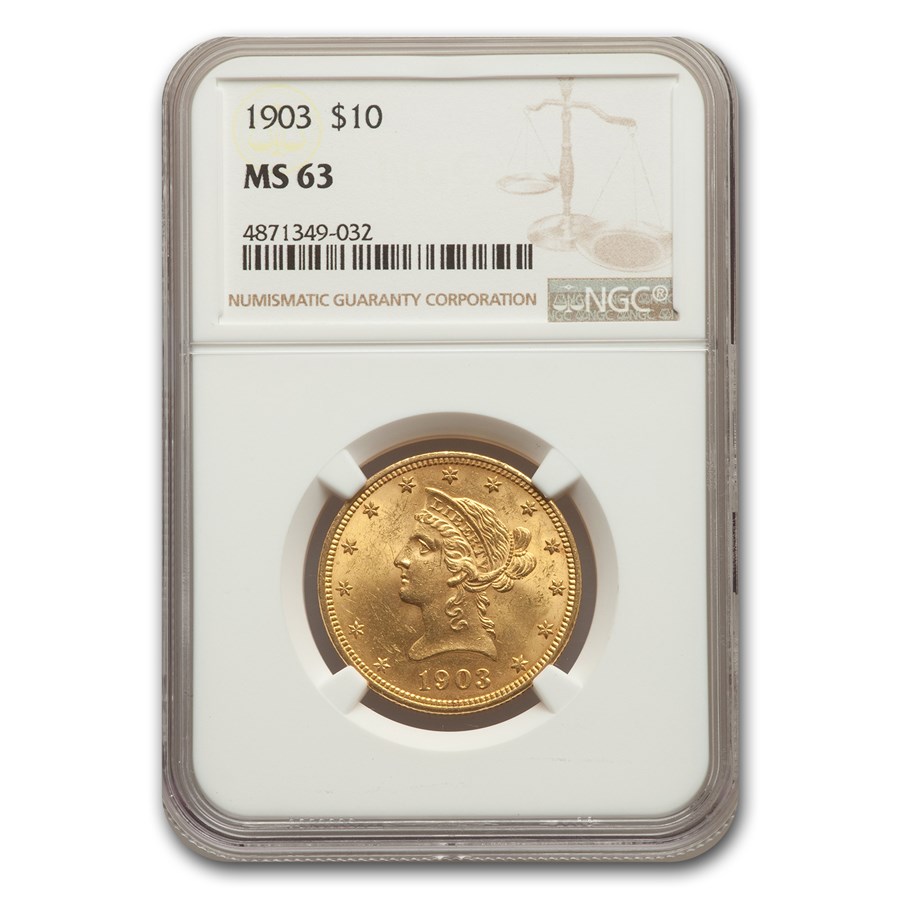 1903 $10 Liberty Gold Eagle MS-63 NGC