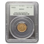 1903 $2.50 Liberty Gold Quarter Eagle MS-62 PCGS