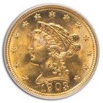 1903 $2.50 Liberty Gold Quarter Eagle MS-64 PCGS