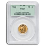 1903 $2.50 Liberty Gold Quarter Eagle MS-64 PCGS