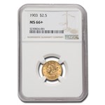1903 $2.50 Liberty Gold Quarter Eagle MS-66+ NGC