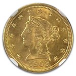 1903 $2.50 Liberty Gold Quarter Eagle MS-66+ NGC
