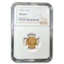 1903 $2.50 Liberty Gold Quarter Eagle MS-66+ NGC
