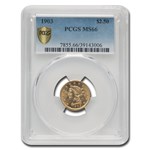 1903 $2.50 Liberty Gold Quarter Eagle MS-66 PCGS