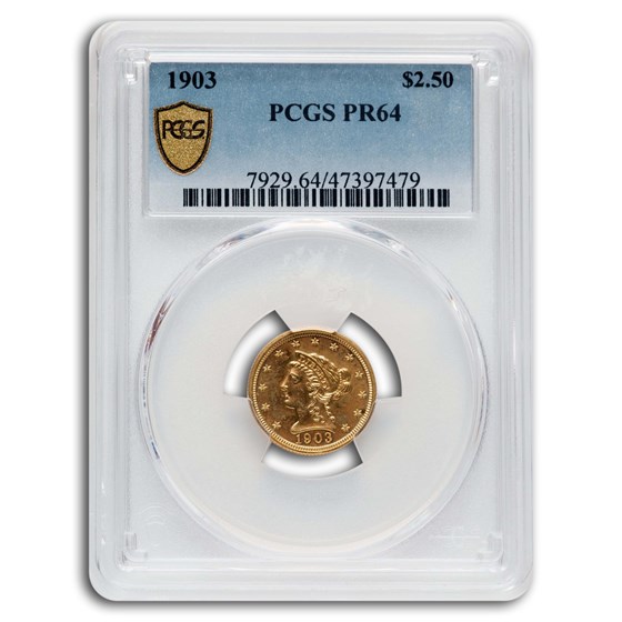 1903 $2.50 Liberty Gold Quarter Eagle PR-64 PCGS 1903 $2.50 Liberty Gold Quarter Eagle PR-64 PCGS