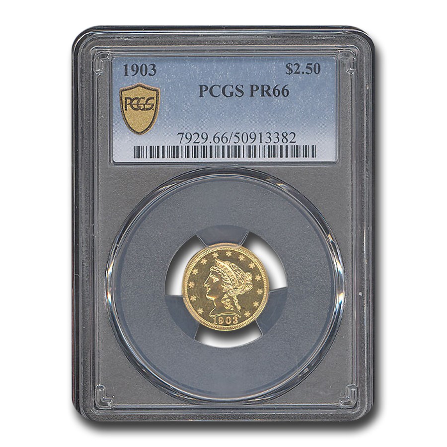 1903 $2.50 Liberty Gold Quarter Eagle PR-66 PCGS