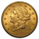 1903 $20 Liberty Gold Double Eagle AU