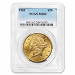 1903 $20 Liberty Gold Double Eagle MS-62 PCGS