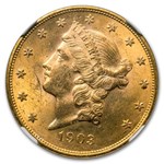 1903 $20 Liberty Gold Double Eagle MS-64 NGC