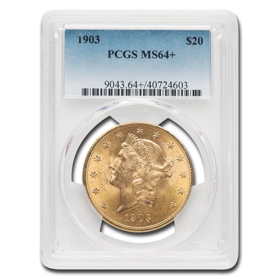 1903 $20 Liberty Gold Double Eagle MS-64+ PCGS 1903 $20 Liberty Gold Double Eagle MS-64+ PCGS