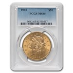 1903 $20 Liberty Gold Double Eagle MS-65 PCGS