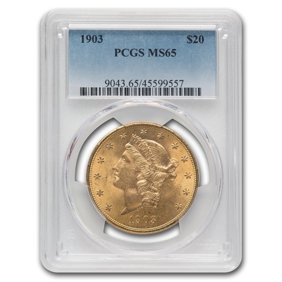 1903 $20 Liberty Gold Double Eagle MS-65 PCGS 1903 $20 Liberty Gold Double Eagle MS-65 PCGS