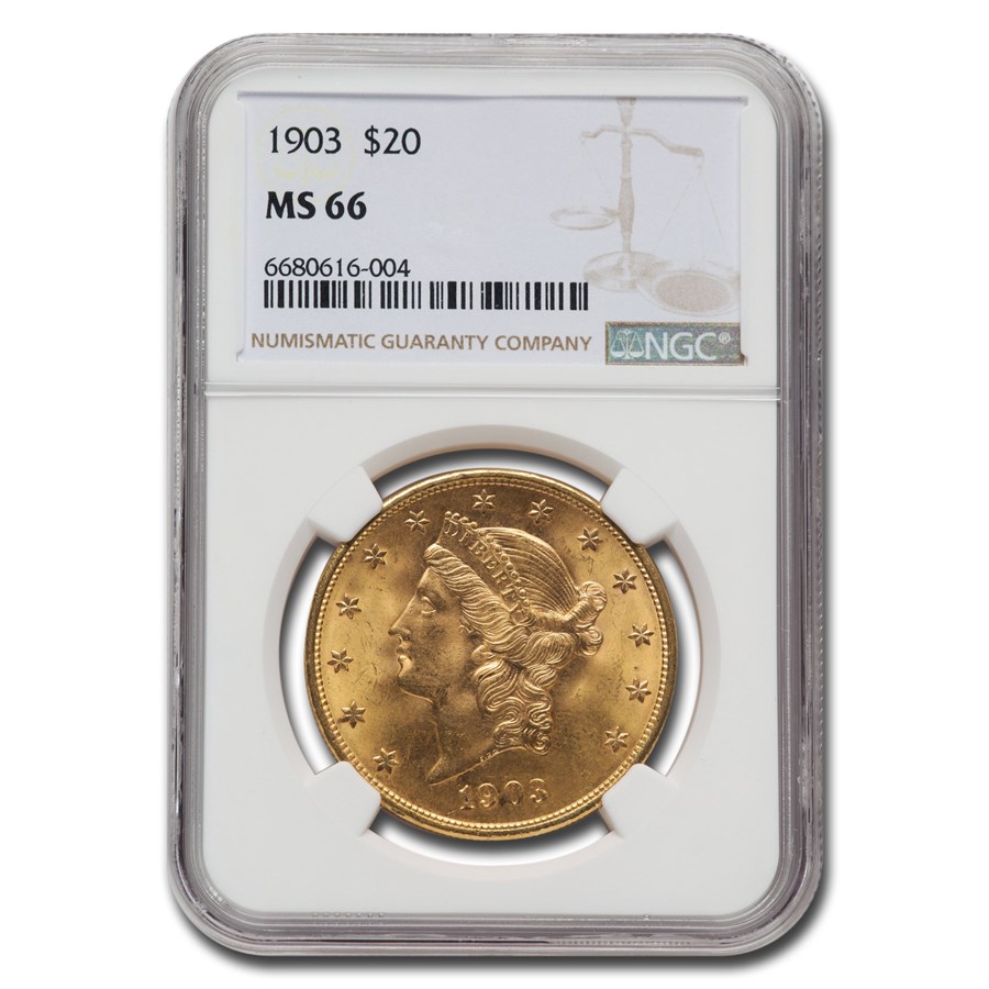 1903 $20 Liberty Gold Double Eagle MS-66 NGC