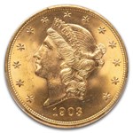 1903 $20 Liberty Gold Double Eagle MS-66 PCGS