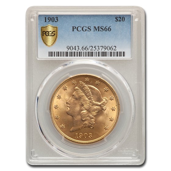1903 $20 Liberty Gold Double Eagle MS-66 PCGS 1903 $20 Liberty Gold Double Eagle MS-66 PCGS