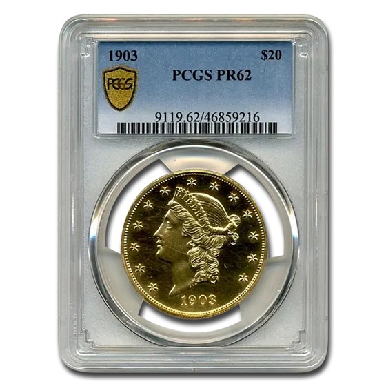 1903 $20 Liberty Gold Double Eagle PR-62 PCGS