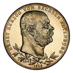 1903-A Germany Silver 5 Mark Ernst I PR-64 Cameo PCGS (Saxe-Alt)