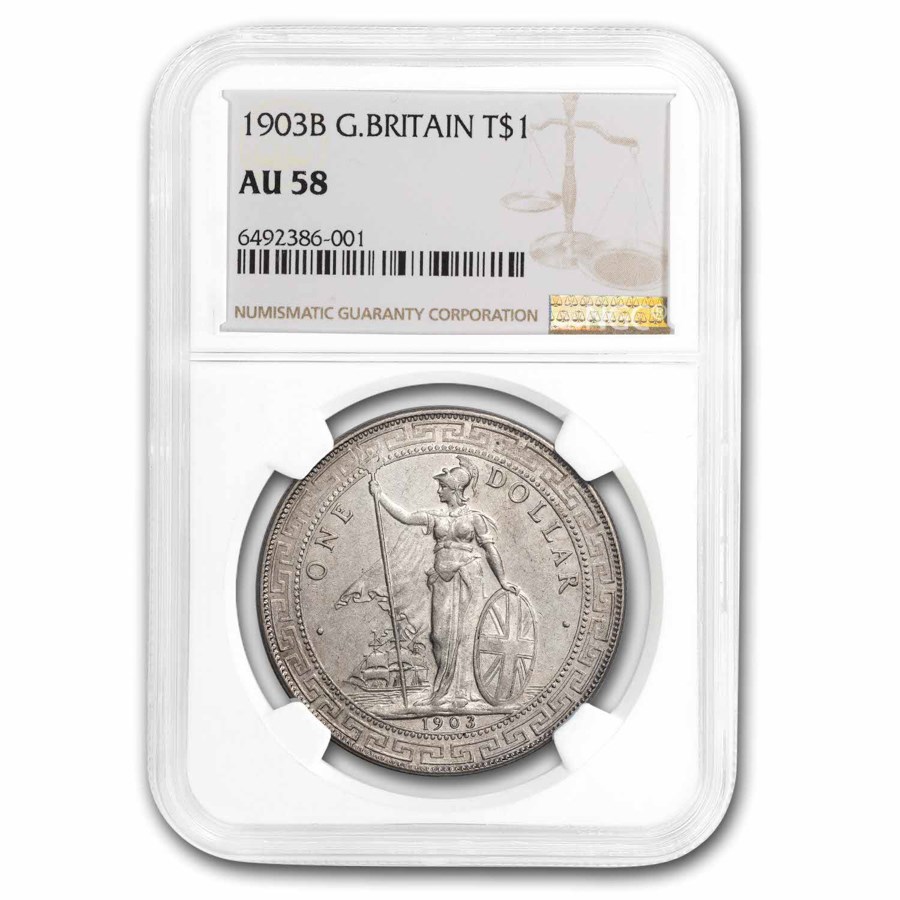 1903B Great Britain Trade Dollar AU58 NGC