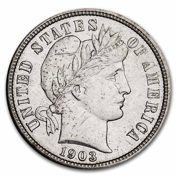 1903 Barber Dime BU 1903 Barber Dime BU