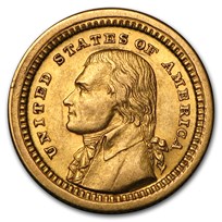 1903 Gold $1.00 Louisiana Purchase Jefferson AU