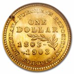 1903 Gold $1.00 Louisiana Purchase Jefferson MS-64 NGC