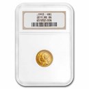 1903 Gold $1.00 Louisiana Purchase Jefferson MS-64 NGC