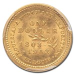 1903 Gold $1.00 Louisiana Purchase Jefferson MS-65 PCGS