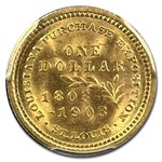1903 Gold $1.00 Louisiana Purchase Jefferson MS-66+ PCGS CAC