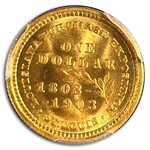 1903 Gold $1.00 Louisiana Purchase Jefferson MS-67 PCGS